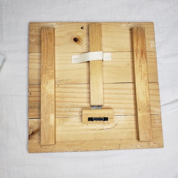 Rustic Love Abundantly Sign Wood Boards Wall Hanger/ Table Kick Stand 12 x 12 In - Picture 3 of 3